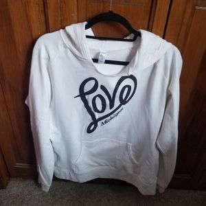 White Love Michigan Sweatshirt, Women's XL